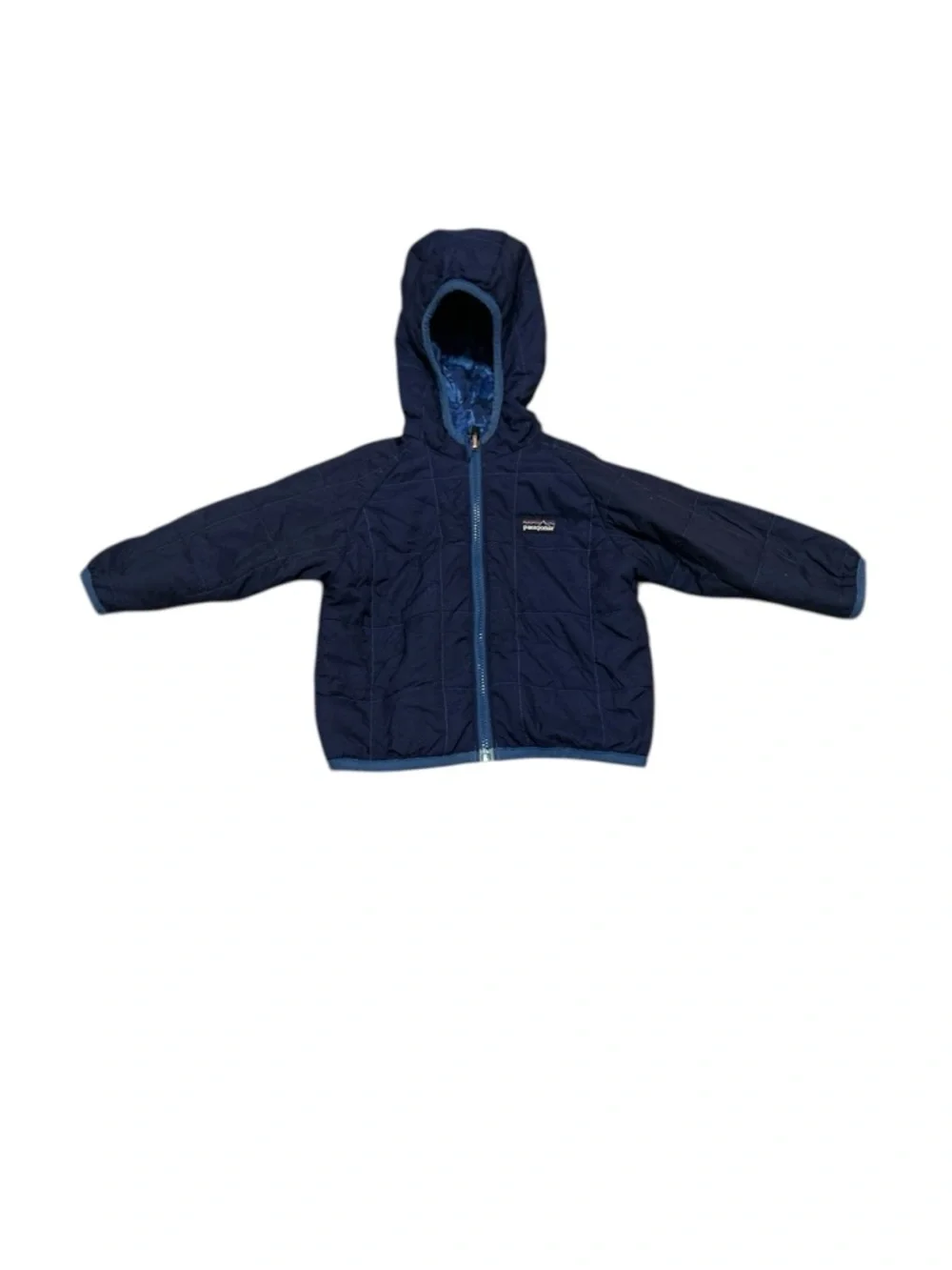 PATAGONIA Baby Reversible Down Wear Hooded Full Zip Hi Lo Puffer Camo Jacket